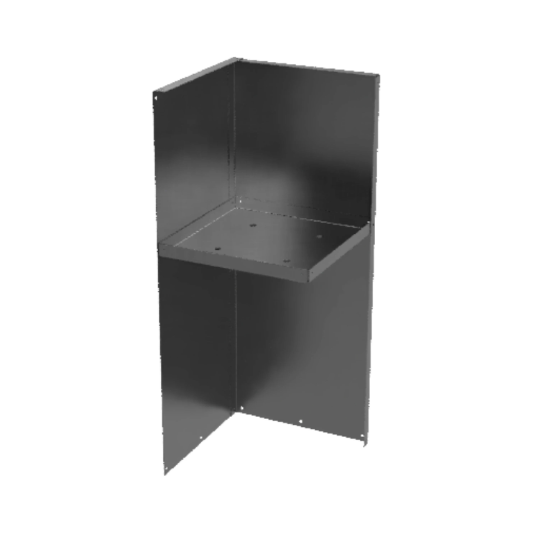Pedestal Metal Planter - 12" x 30" Tall & 12" x 24" Tall Planter - Drop in Ready with Shelf - Unique Planter - Minimalist