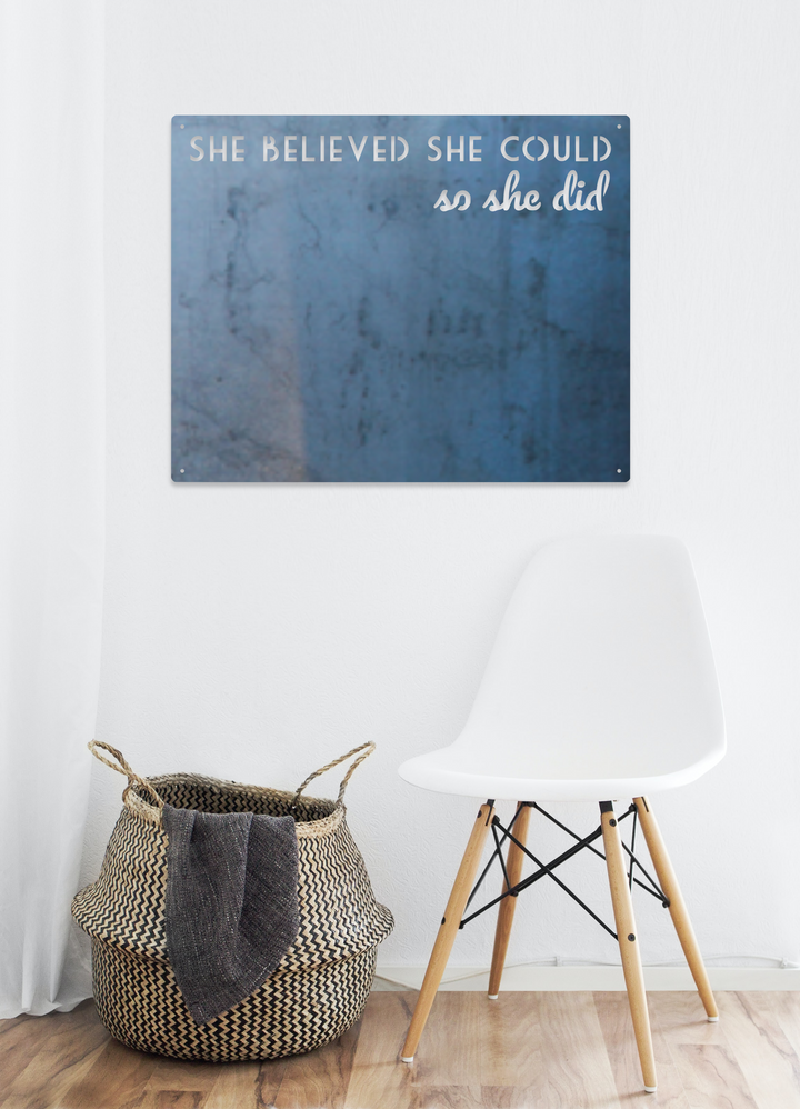 She Believed She Could Magnet Board - Home Decor