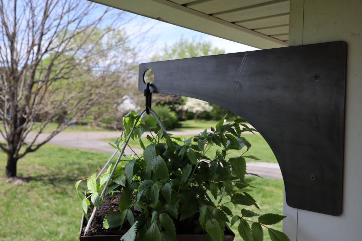 wrought iron hanging plant bracket Metal Hanging Planter Bracket for Hanging Plants