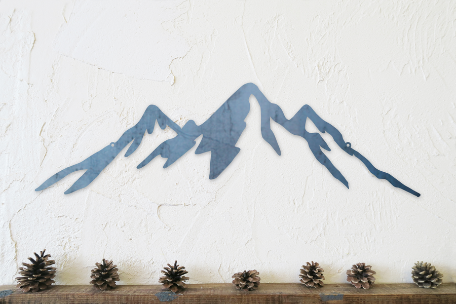 Mountain Peak Sign - Mountain Silhouette - Mountain Wall Art