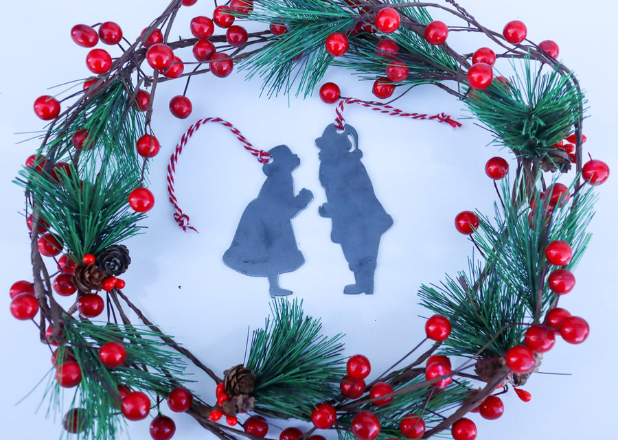 Mr. & Mrs. Claus Christmas Ornament - Holiday Stocking Stuffer Gift - Tree Home Decor