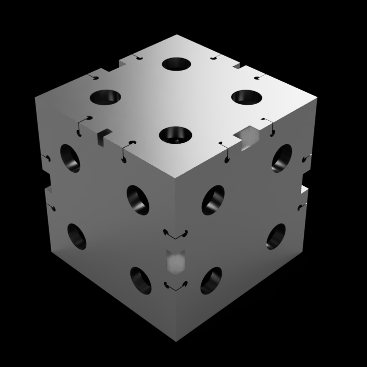 Maker Block - 4"x4"x4" - UMT/GMT Attachment