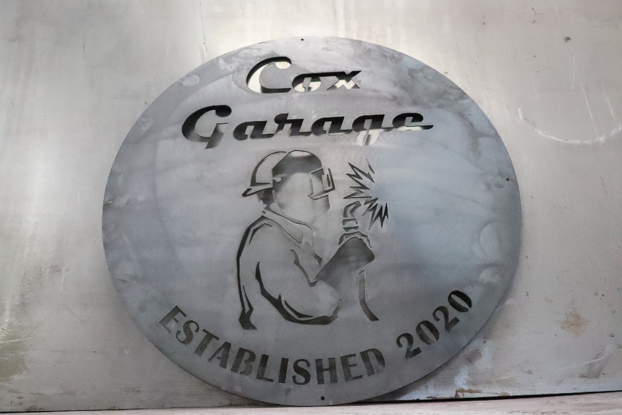 Custom Round Welder Sign - Custom Metal Sign - Personalized Last Name - Established Date