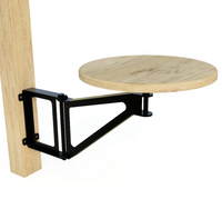 Thumbnail for Metal Swing Away Bar Stool With Wooden Seat - Round Seat or Tractor Seat - 12.5