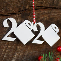 Thumbnail for 2020 Toilet Paper Christmas Ornament - Funny Holiday Stocking Stuffer Gift - Tree Home Decor - Maker Table
