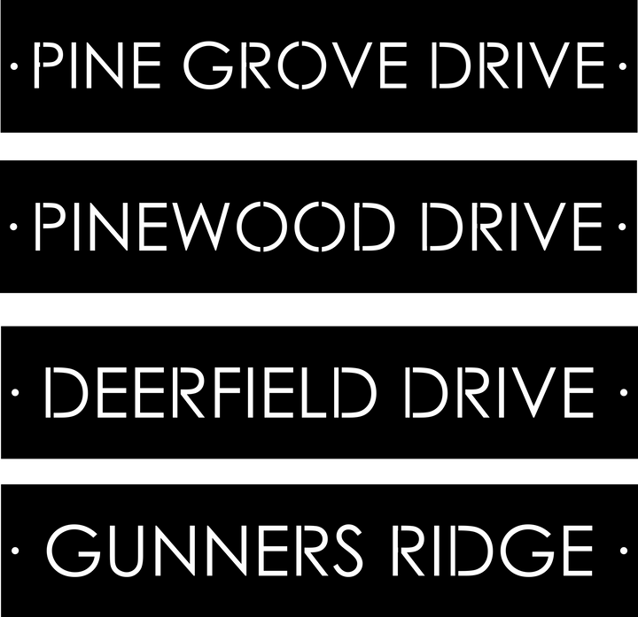 Custom Listing for Gary ( Custom Address Signs Q4 )