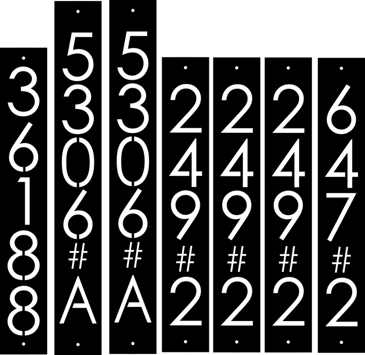 Custom Listing for Jesse (7 address signs)