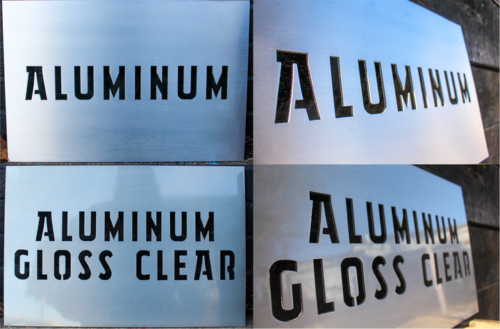 Aluminum finish samples