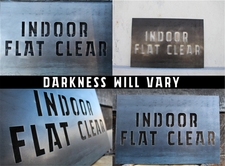 Indoor clear finish sample