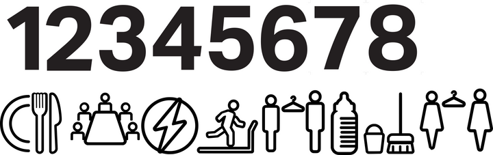 Custom Listing for Medisca ( Custom Pictograms & Room Numbers)