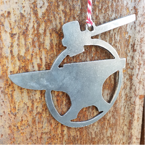 Anvil & Hammer Christmas Ornament -Stocking Stuffer