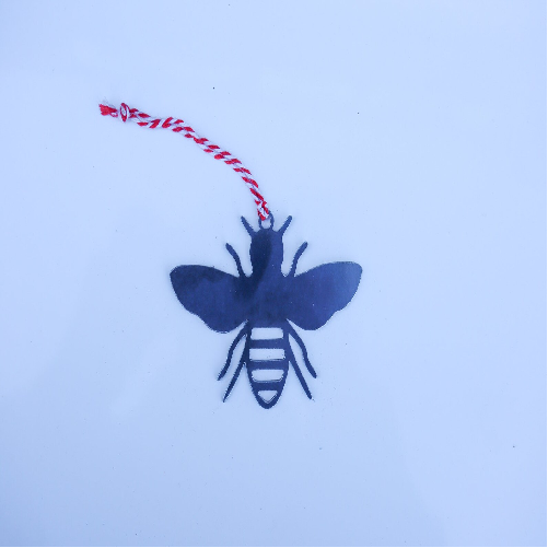 Bee Christmas Ornament - Holiday Stocking Stuffer Gift - Tree Home Decor