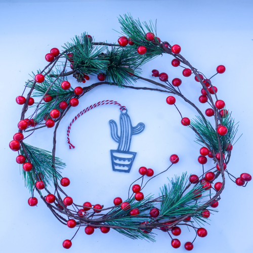 Cactus Christmas Ornament