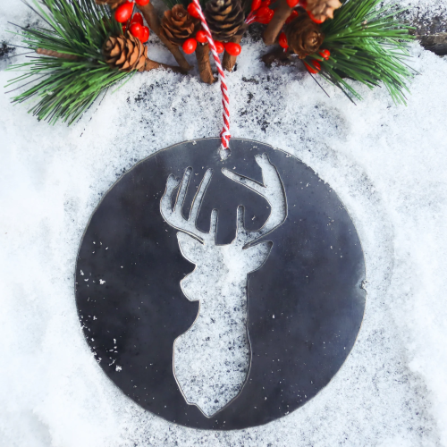 Deer Bauble Christmas Ornament