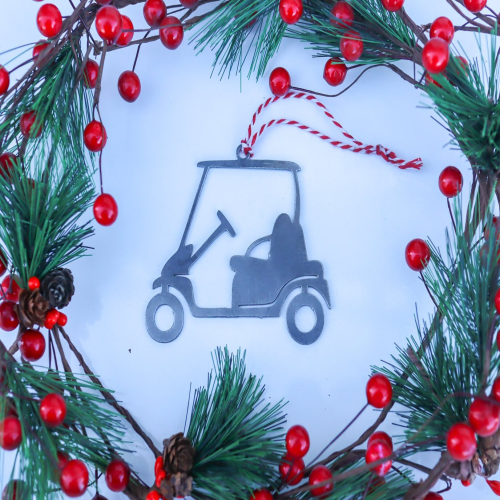 Golf Cart Christmas Ornament - Holiday Stocking Stuffer Gift - Tree Home Decor