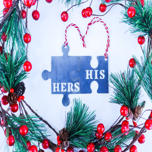 His and Hers Christmas Ornament Set