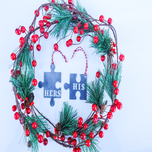 His and Hers Christmas Ornament Set