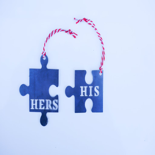 His and Hers Christmas Ornament Set