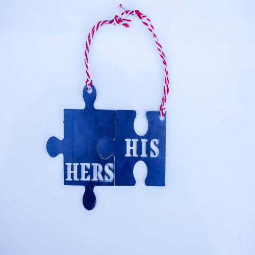 His and Hers Christmas Ornament Set
