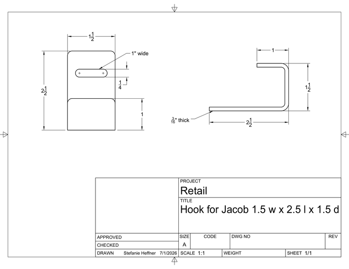 Custom Listing for Jacob