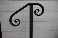 Thumbnail for One Step Hand Rail - Single Post Handrail - Stair Railing - DIY - Home Improvement - Outdoor Hand Rails - Scroll End - Metal Handrail