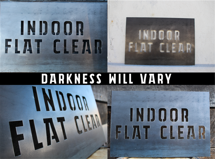 Indoor Flat Clear finish samples - darkness varies | Maker Table
