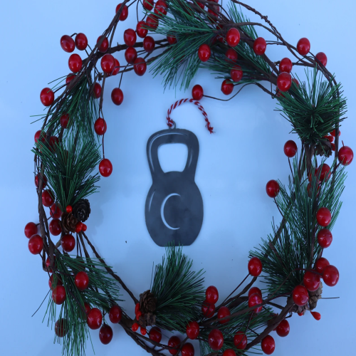 Kettlebell Christmas Ornament