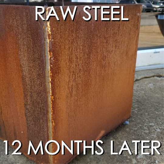 Modern Metal Planters 16" x 16" x 16"