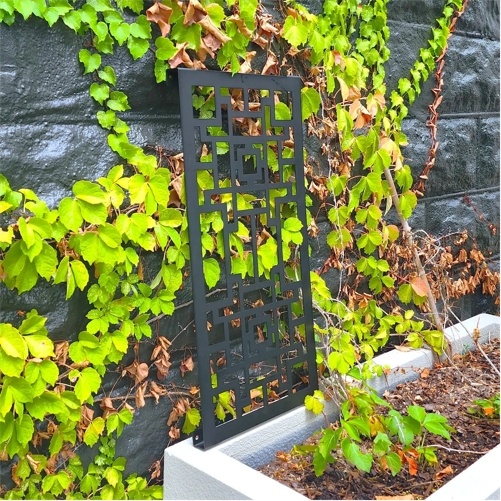 Modern Metal Privacy Screen - Metal Panels - Garden Trellis - Tomato Cage