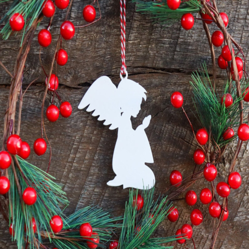 Praying Angel Christmas Ornament - Holiday Stocking Stuffer Gift - Tree Home Decor