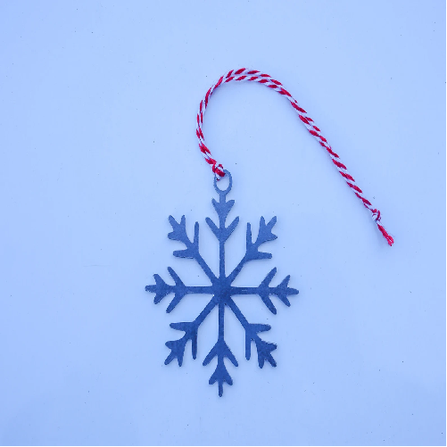 Traditional Snowflake Christmas Ornament - Holiday Stocking Stuffer Gift - Tree Home Decor