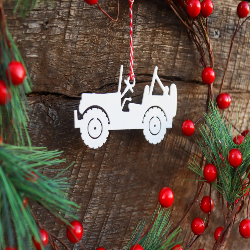 Willys Jeep Christmas Ornament