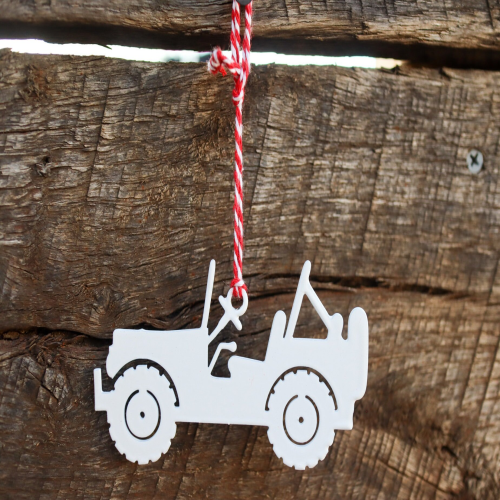 Willys Jeep Christmas Ornament