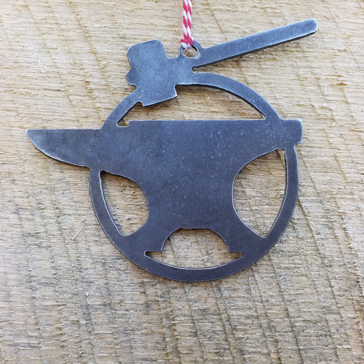 Anvil & Hammer Christmas Ornament - FREE SHIPPING, Stocking Stuffer, Holiday Gift, Tree, Tool, Blacksmith - Maker Table