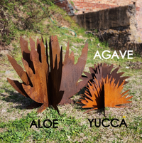 Thumbnail for Succulent Plant Metal Yard Sculpture - Yard Art Sculpture - Succulent Plant - Yucca