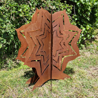 Thumbnail for Amaryllis Garden Decor - Birth Flower Month - Metal Yard Art Sculpture - Dandelion Puff