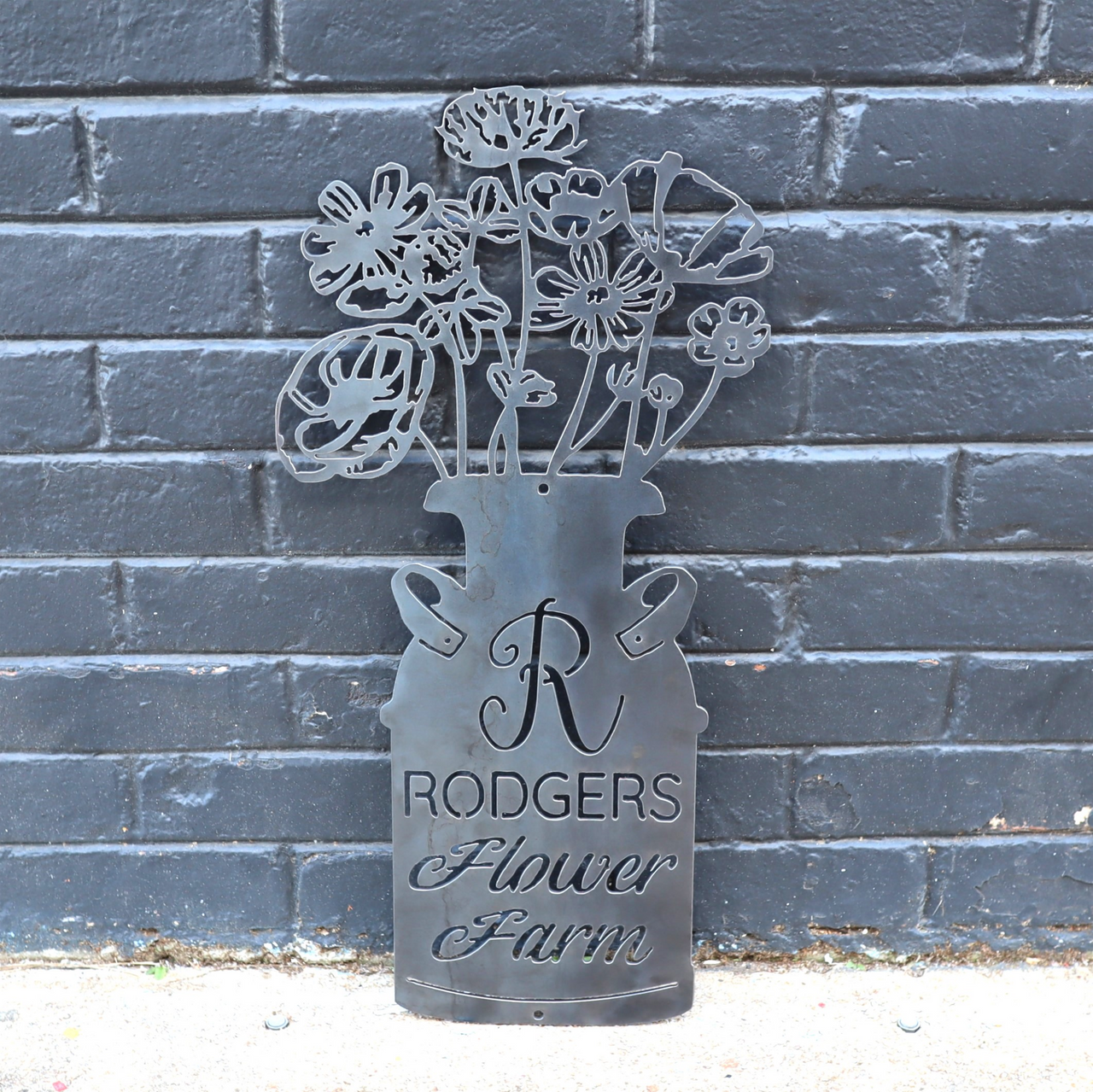 Personalized Flower Bucket - Handmade Gift - Wall Art - Garden Decor - Personalized Gifts - Custom Metal Art - Home Gifts