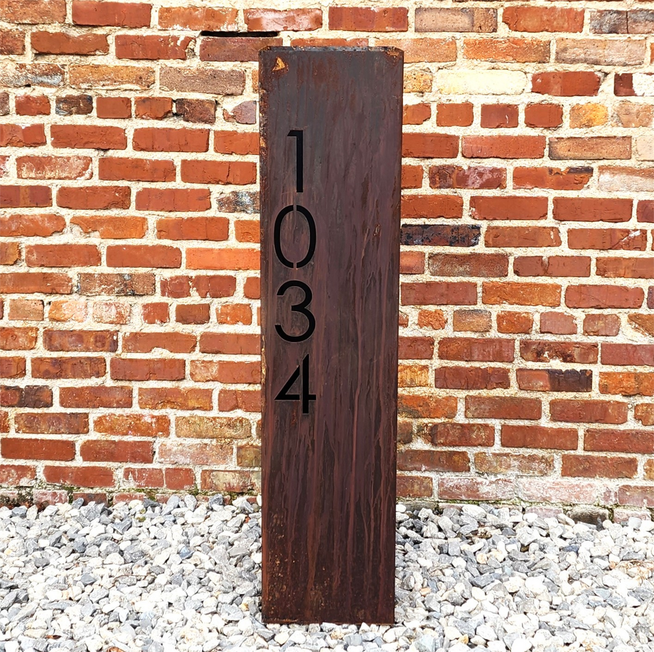 House Numbers Garden Column