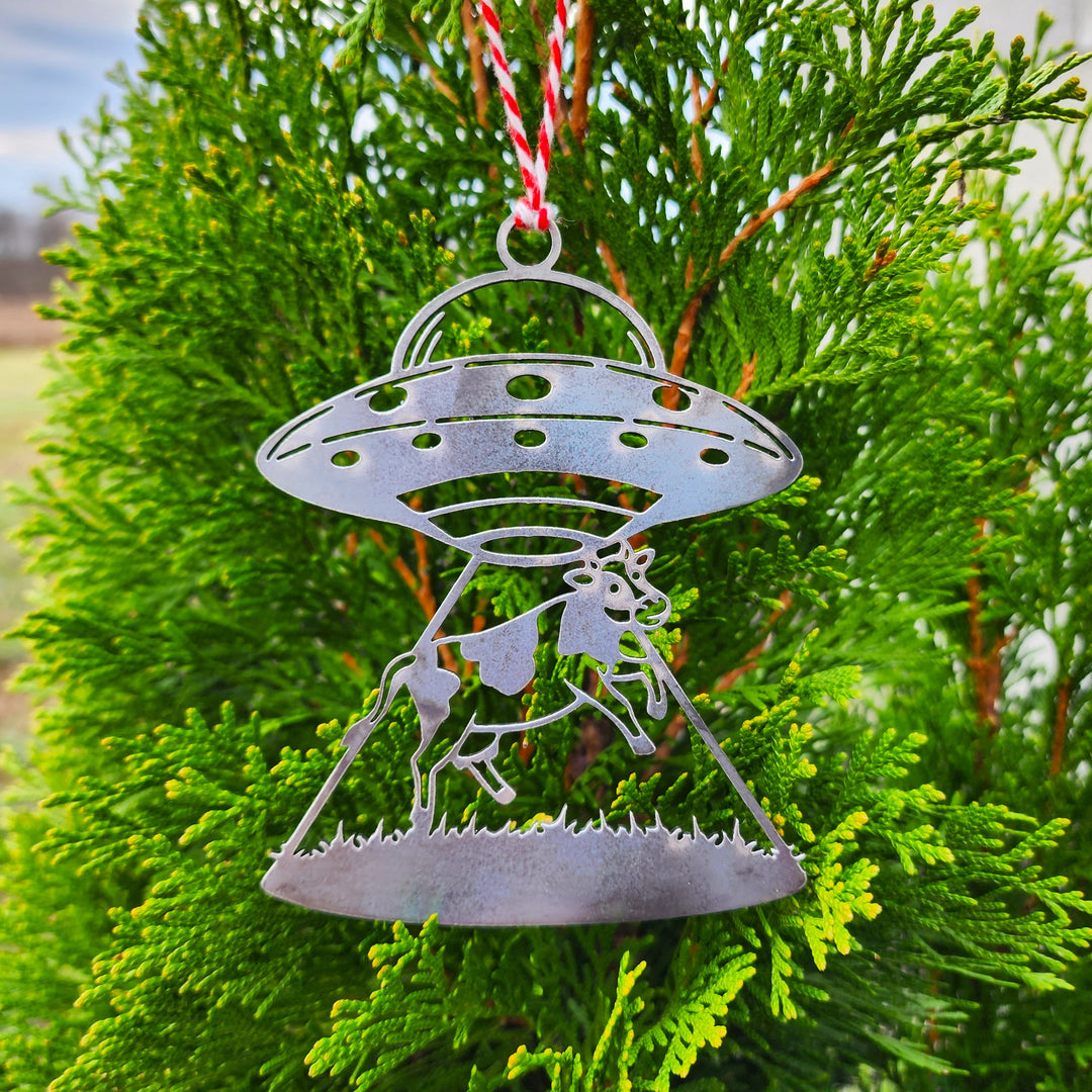 funny sci-fi Christmas ornament handmade in Tennessee