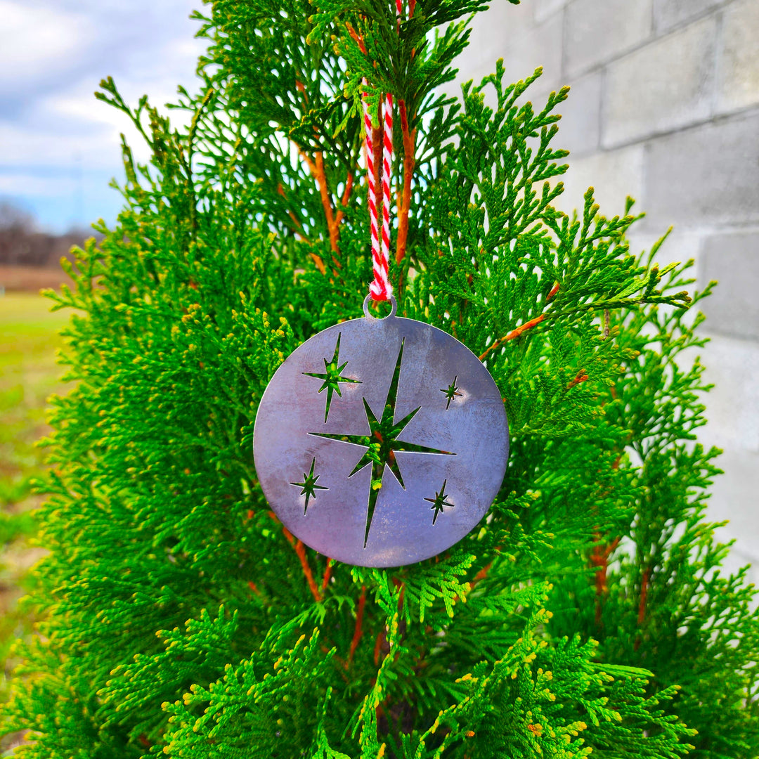 metal nativity star cutout ornament