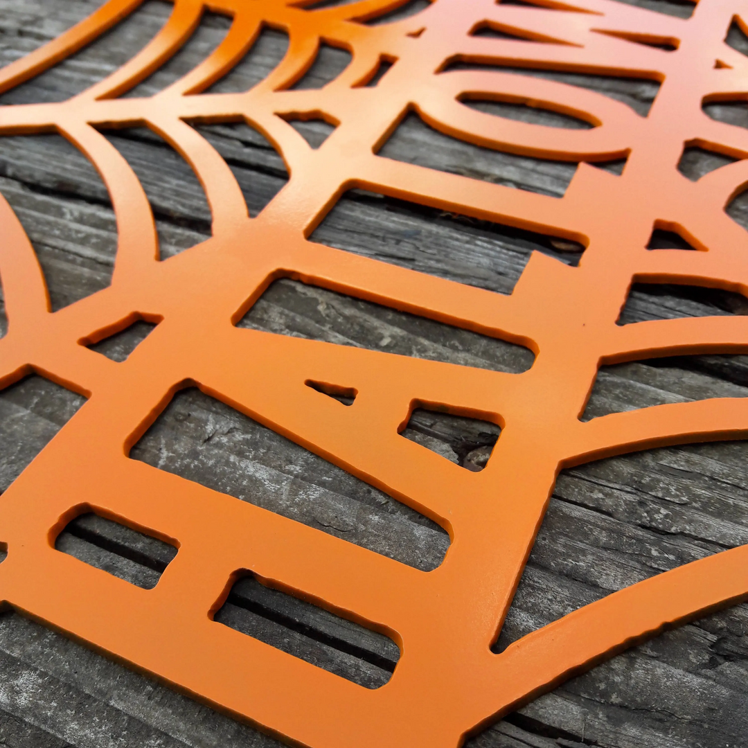 Halloween Spider Web Porch Signs