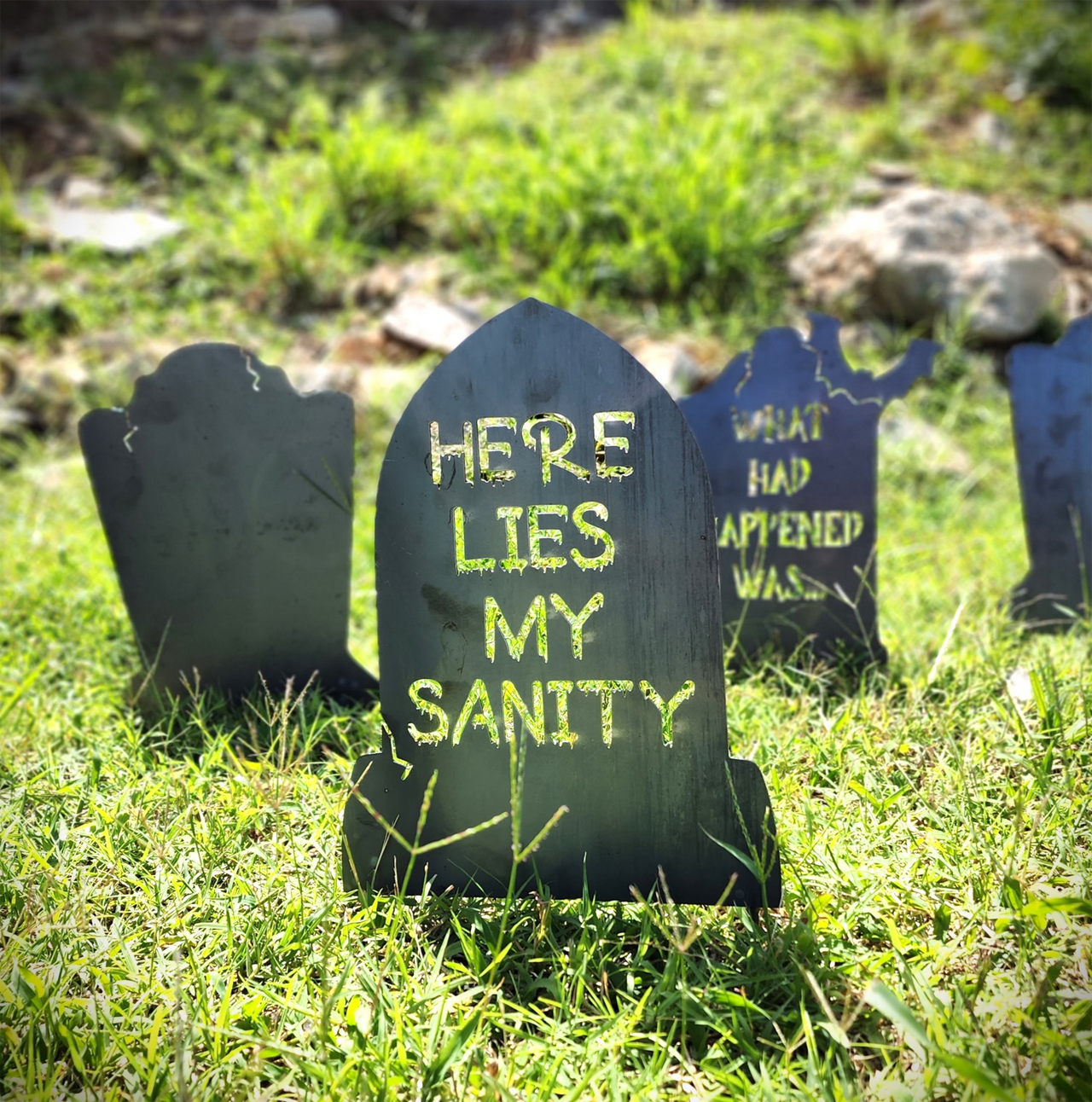 Personalized Spooky Tombstones - Halloween Decor- RIP - Funny ...