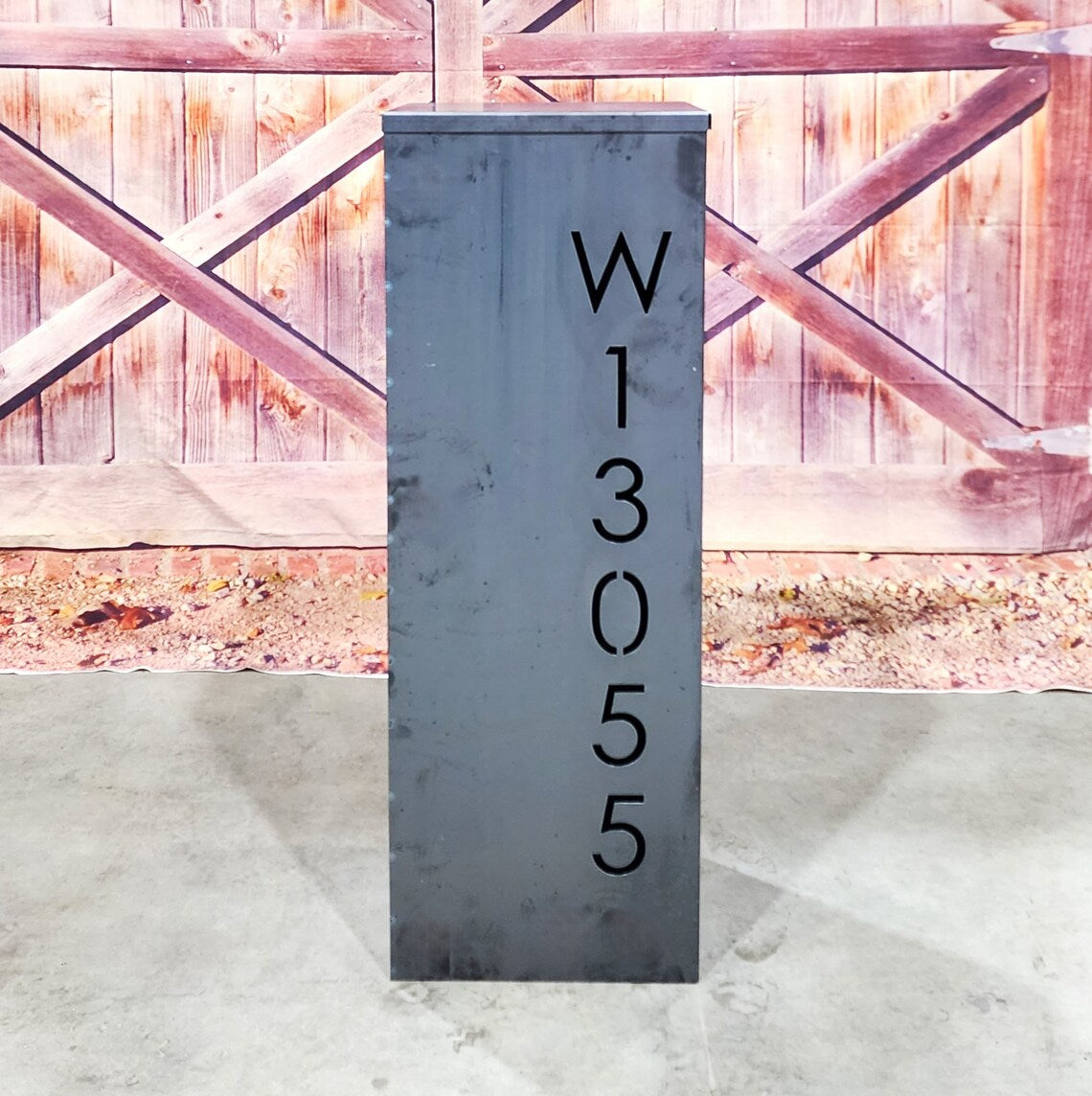 Personalized Rectangle Address Garden Column - Outdoor and Garden Decor - Garden Art - House Numbers - Outdoor Sculpture