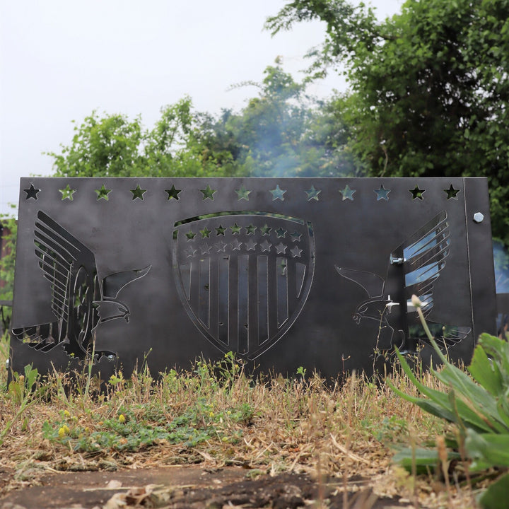 Fleur-de-lis Steel Fire Pit