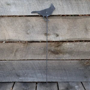 Metal Cardinal Garden Stakes