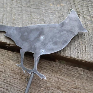Metal Cardinal Garden Stakes