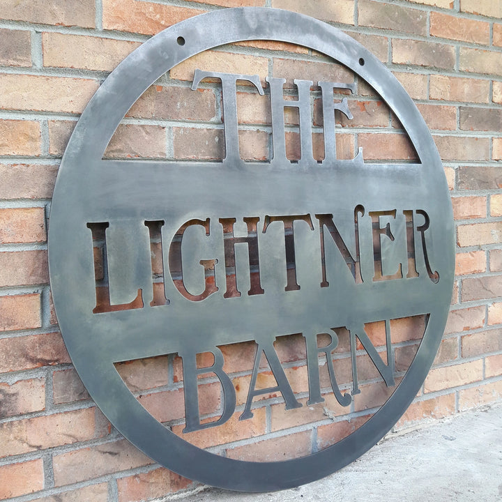 Custom Hanging Rustic Farmhouse Sign