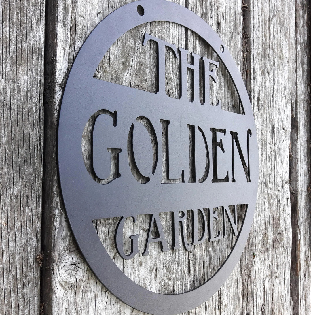 Custom Metal Sign - Garden Sign
