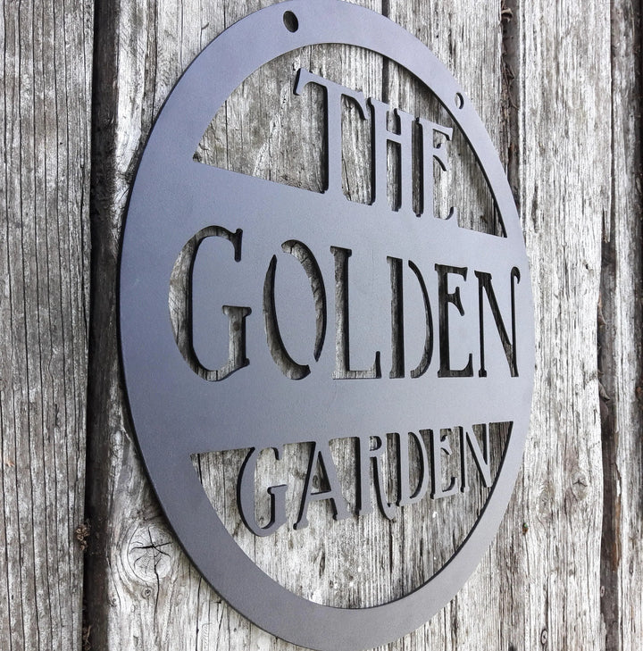 Custom Metal Sign - Garden Sign