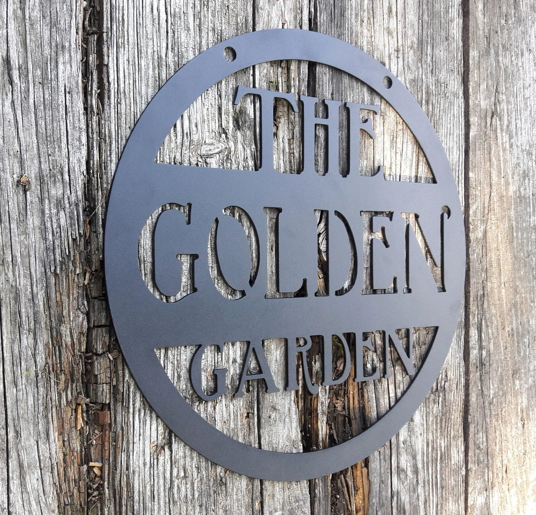 Custom Metal Sign - Garden Sign